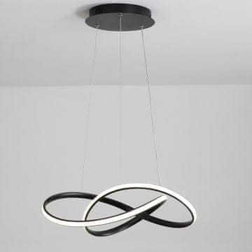DE Podesiva viseća lampa PLAFON 4000K 50cm crna 3000/4000/6500K LED