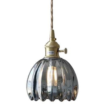 DE Crna kristalna stropna lampa, viseće staklo, moderni glamur