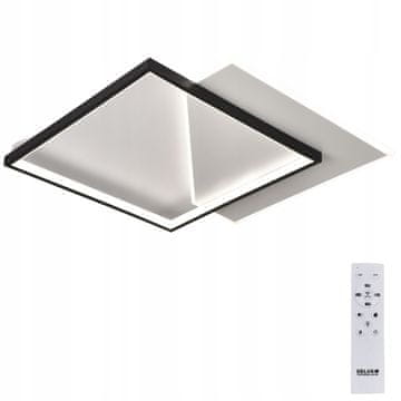 DE Moderna crna LED PLAFON viseća lampa u 3 boje za spavaću sobu/dnevni boravak