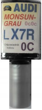 AUDI LX7R MONSUNGRAU AUTOBOJA ZA OGREBANE AUTOMOBILE 10 ML ARA