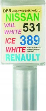 NISSAN 531 VAIL BIJELA AUTOBOJA ZA OGREBANE AUTOMOBILE 10 ML ARASYSTEM