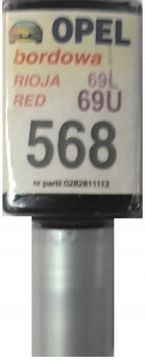 POPRAVAK OGREBOTINA NA OPEL 568 69U 69L RIOJA CRVENA BOJA