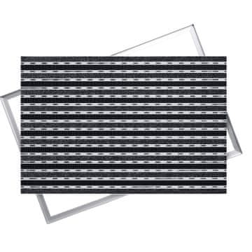 Ente ALUMINIJSKA ČETKA ZA BRISAČE + DRŠKE: 80x60, 17 mm S OKVIROM