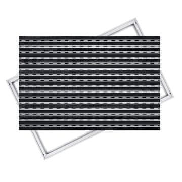 Ente ALUMINIJSKI OTIRAČ ZA VRATA GUMA + RUKOVCI: 60x40, 17 mm S OKVIROM