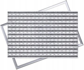 Ente ALUMINIJSKI OTIRAČ GROŽĐE: SIVI, 60x40 S OKVIROM, 12 mm