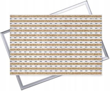 Ente ALUMINIJSKI OTIRAČ, BRUTO: KOKOS, 100x60 S OKVIROM, 12 mm