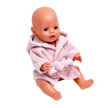 Frotirni ogrtač za lutku Baby Born 42-43 cm, puderasto ružičasta ili bež Frotirni ogrtač za lutku Baby Born 42-43 cm, puderasto ružičasta