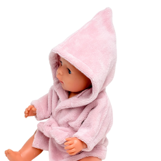 Frotirni ogrtač za lutku Baby Born 42-43 cm, puderasto ružičasta ili bež Frotirni ogrtač za lutku Baby Born 42-43 cm, puderasto ružičasta