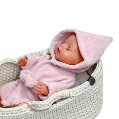 Frotirni ogrtač za lutku Baby Born 42-43 cm, puderasto ružičasta ili bež Frotirni ogrtač za lutku Baby Born 42-43 cm, puderasto ružičasta