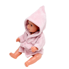 Frotirni ogrtač za lutku Baby Born 42-43 cm, puderasto ružičasta ili bež Frotirni ogrtač za lutku Baby Born 42-43 cm, puderasto ružičasta