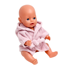 Frotirni ogrtač za lutku Baby Born 42-43 cm, puderasto ružičasta ili bež Frotirni ogrtač za lutku Baby Born 42-43 cm, puderasto ružičasta