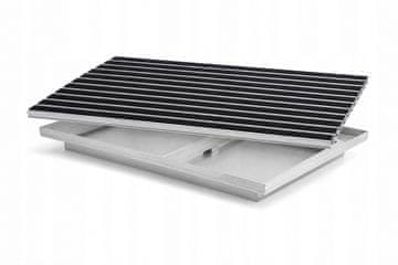 Ente ALUMINIJSKI OTIRAČ C22 GUMA CRNA 100x50 + POSUDA ZA TALOG