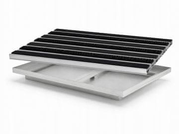 Ente ALUMINIJSKA VRATA MASTER C22 ČETKA/CRNA GUMA 80x60 + KUTIJA ZA SEDIMENT