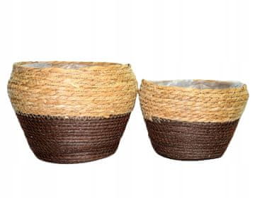 SET OD 2 NAVLAKE OD MORSKOG TRAVNJA 24x20/20x16cm