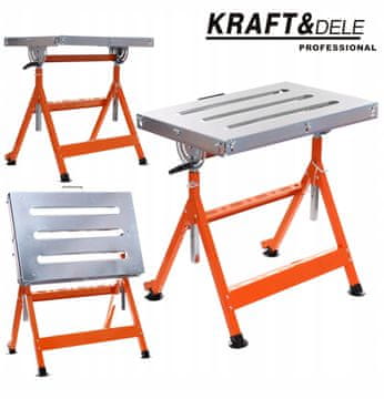 Kraft&Dele PRIJENOSNI STOL ZA ZAVARIVANJE OD POCINKOVANOG ČELIKA S PODESIVANJEM VISINE KD1179