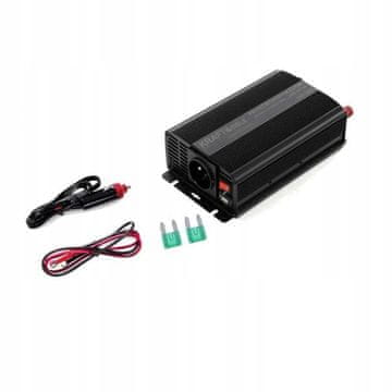 Kraft&Dele ČISTI SINUSNI PRETVARAČ NAPONA 12V 230V 300/600W KABLOVI OSIGURAČI