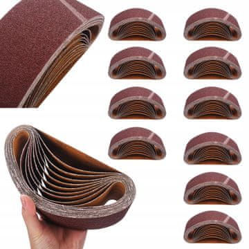 Kraft&Dele Beskonačni remen za tračnu brusilicu 537x75 mm P40 10 komada
