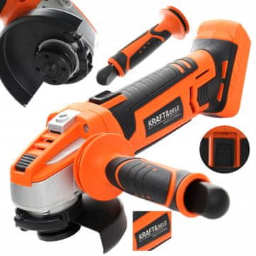 Kraft&Dele BEŽIČNA KUTNA BRUSILICA 115 MM 18 V 7500 O/min KD1771