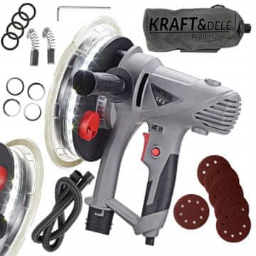 Kraft&Dele 1800W BRUSILICA ZA GIPS I STAKLO CRIJEVO ZA PAPIRNATE VREĆICE KD1799