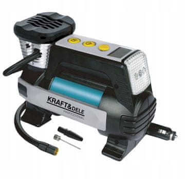 Auto kompresor LCD 12V 250W 6,9 bara 35L/min Kraft&Dele