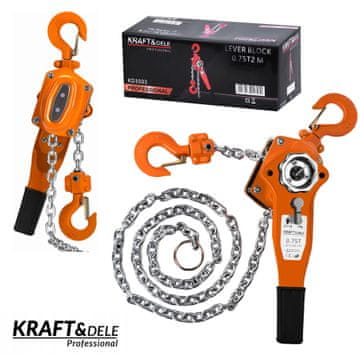 Kraft&Dele Ručno vitlo s polugom 750 kg 2 m
