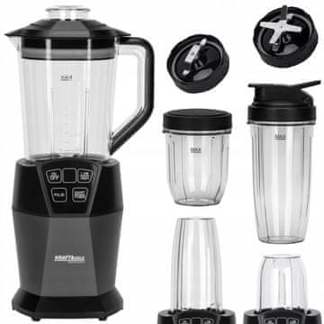 Vrč blendera 1500ml + 800ml + 400ml 1850W zaslon osjetljiv na dodir Kraft&Dele