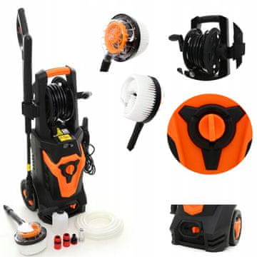 Kraft&Dele perač pod pritiskom 140 bara 2100 W + pjenilica