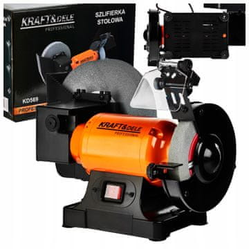 Kraft&Dele Višenamjenska stolna brusilica 2x Kamen Suho Mokro 1800W 230V 2980RPM