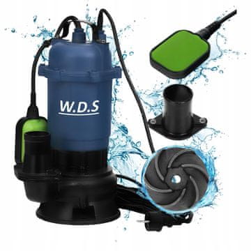 Potopna pumpa za čistu i prljavu vodu WDS 2850W 2" 30.000 l/h + plovak