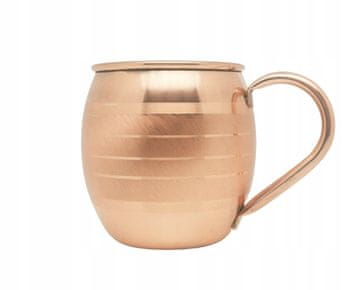 Bakrena šalica 450ml s brušenim prugama M19 - kolekcionarska
