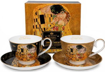 Klimt SET šalica za poljubac 2x250ml porculan ZA POKLON Kraljica Izabela