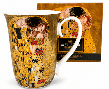 Gustav Klimt Poljubac Porculanska šalica 400ml Kraljica Izabela Poklon