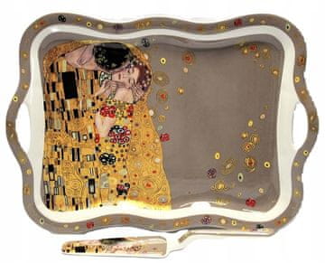 GUSTAV KLIMT TANJUR ZA DESERT S POLJUBCEM + LOPATICA ZA TORTU
