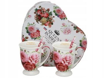 Porculanske šalice, velike, set od 2 x 300 ml, u kutiji, kao poklon, kolekcija Rose