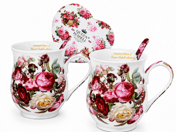 Set od porculanskih šalica 2x350ml kao poklon Klasična Rose