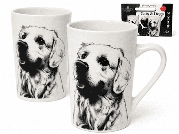 Set porculanskih šalica 400ml Labrador premium poklon