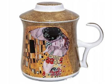 ELEGANTNA ŠALICA S INFUZOROM GUSTAV KLIMT 350ML KAO POKLON
