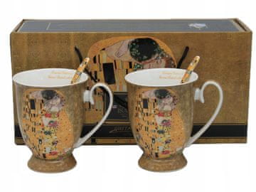 Porculanske šalice 300 ml set od 2 Klimt Poljubac elegantno kao poklon