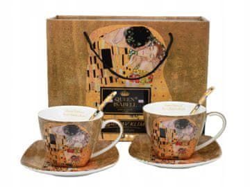 Set od 2 šalice Gustav Klimt Poljubac 250 ml u ukrasnom pakiranju
