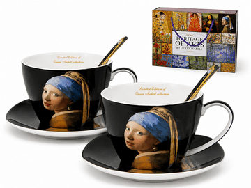 Set porculanskih šalica 2x250 ml Vermeer Djevojka s bisernom naušnicom Kao poklon