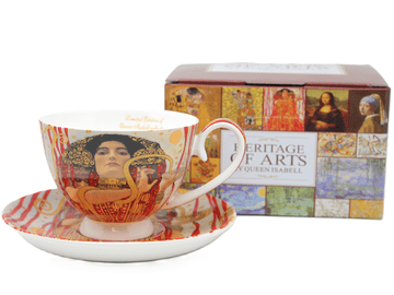 KLIMT Judyta porculanska šalica 250 ml + tanjurić - Heritage of Arts