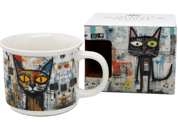 Porculanska šalica ART KOT 400 ml + poklon kutija