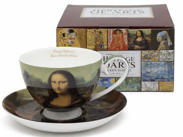Porculanska šalica i tanjurići Mona Lisa - poklon set