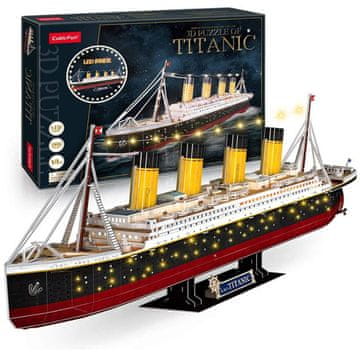 CubicFun 3D slagalica Cubic Fun Titanic LED 266 dijelova (6944588205218)