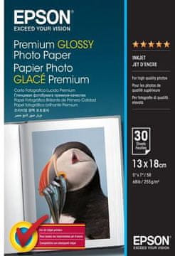 Epson Premium sjajni foto papir 13x18 cm 30 listova 255 g/m² (C13S042154)