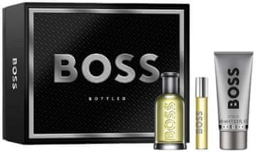 Hugo Boss Zestaw upominkowy męski Bottled Woda toaletowa 100 ml + Miniaturka Woda toaletowa 10 ml + Żel pod prysznic 100 ml