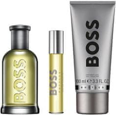 Hugo Boss Zestaw upominkowy męski Bottled Woda toaletowa 100 ml + Miniaturka Woda toaletowa 10 ml + Żel pod prysznic 100 ml