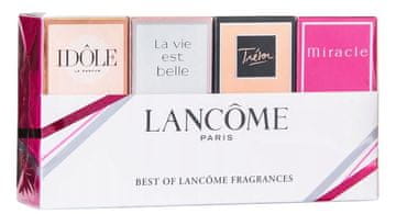 Lancome The Best of ženski minijaturni set Tresor parfemska voda 7,5 ml + parfemska voda Idole 5 ml + parfemska voda La Vie Est Belle 4 ml + parfemska voda Miracle 5 ml (3660732559572)