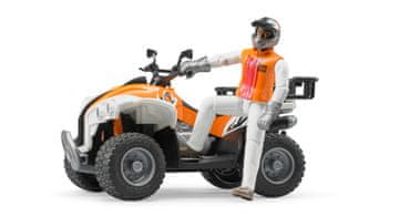 Bruder Quad s vozačem Bworld 63000 Profi serija figura 1:16