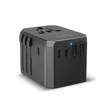 SBS GaN putni adapter 70W EU UK SAD AUS crni